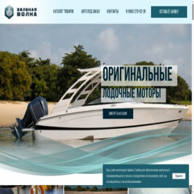 Скриншот главной страницы сайта greenwavevl.ru