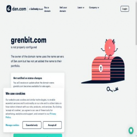 Скриншот главной страницы сайта grenbit.com