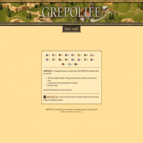 Скриншот главной страницы сайта grepolife.com
