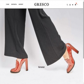 Скриншот главной страницы сайта grescoshoes.ru