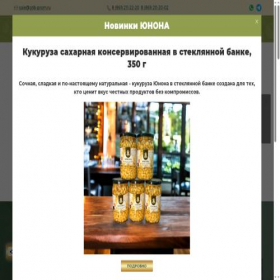 Скриншот главной страницы сайта grib-prom.ru