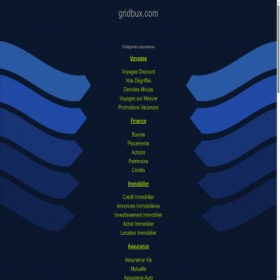 Скриншот главной страницы сайта gridbux.com
