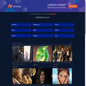 Скриншот главной страницы сайта grifodebitcoin.com