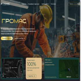 Скриншот главной страницы сайта gromas.pro