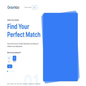 Скриншот главной страницы сайта groombo.com