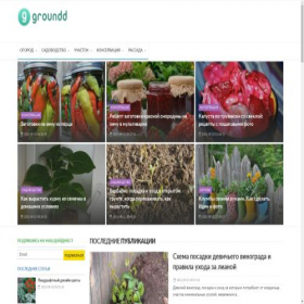 Скриншот главной страницы сайта groundd.ru