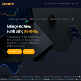 Скриншот главной страницы сайта growbitinv.net