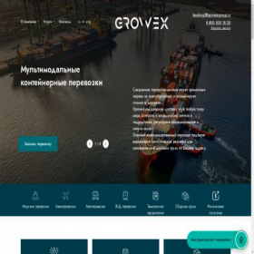 Скриншот главной страницы сайта growex-group.ru