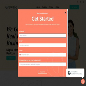 Скриншот главной страницы сайта growille.com