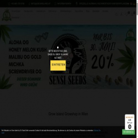 Скриншот главной страницы сайта growisland.at