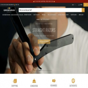 Скриншот главной страницы сайта grownmanshave.com