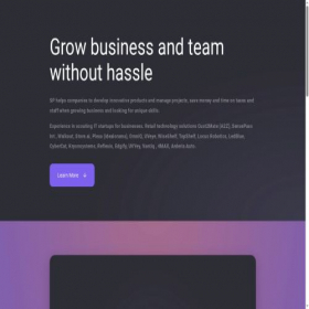 Скриншот главной страницы сайта growsp.com