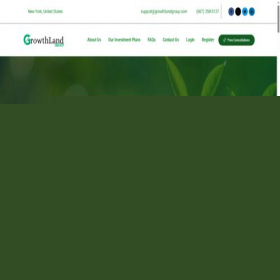 Скриншот главной страницы сайта growthlandgroup.com