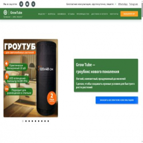 Скриншот главной страницы сайта growtube.ru