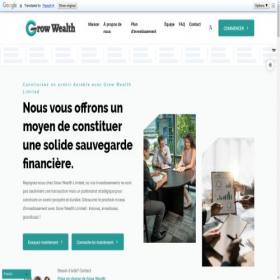 Скриншот главной страницы сайта growwlthlimited.com