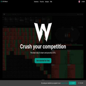 Скриншот главной страницы сайта gtowizard.com