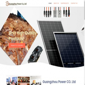 Скриншот главной страницы сайта guangzhoupower.com
