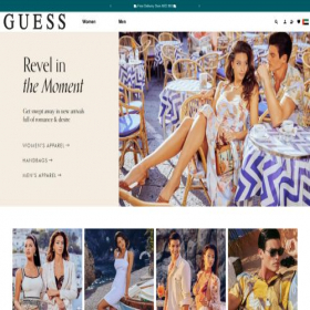 Скриншот главной страницы сайта guessfactoryuae.com