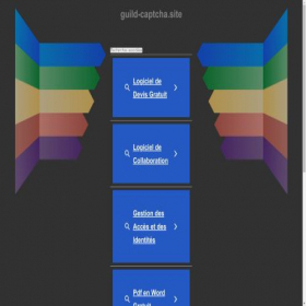 Скриншот главной страницы сайта guild-captcha.site