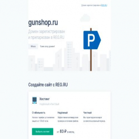 Скриншот главной страницы сайта gunshop.ru