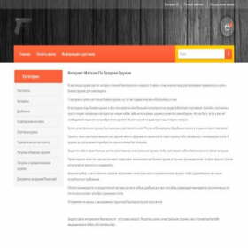 Скриншот главной страницы сайта gunsshop.store