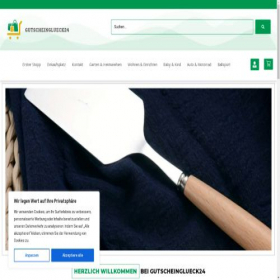Скриншот главной страницы сайта gutscheinglueck24.de