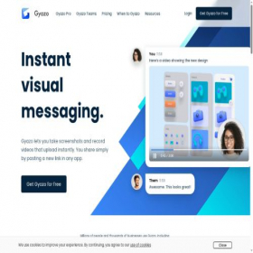 Скриншот главной страницы сайта gyazo.com