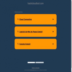 Скриншот главной страницы сайта hackicloudtool.com
