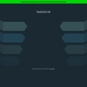 Скриншот главной страницы сайта hackzone.net