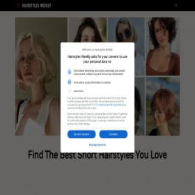 Скриншот главной страницы сайта hairstylesweekly.com