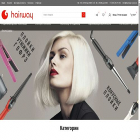 Скриншот главной страницы сайта hairway-russia.ru