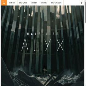 Скриншот главной страницы сайта half-life2.com
