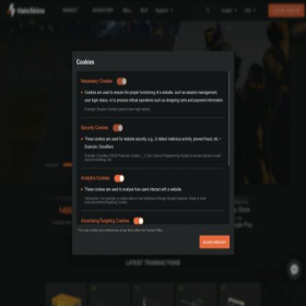 Скриншот главной страницы сайта haloskins.com