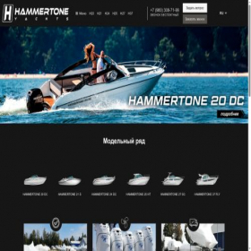 Скриншот главной страницы сайта hammertone.ru