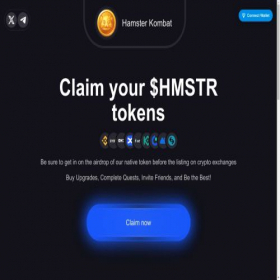 Скриншот главной страницы сайта hamsterskombat.app