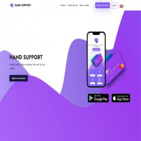Скриншот главной страницы сайта hand-support.com