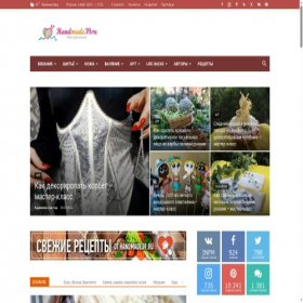 Скриншот главной страницы сайта handmade39.ru