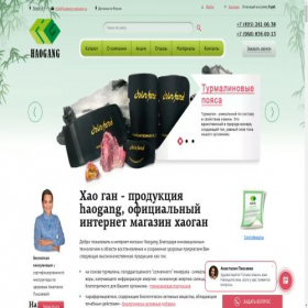 Скриншот главной страницы сайта haogang-company.ru