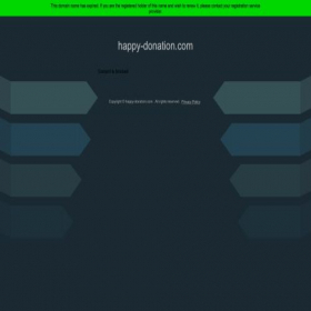 Скриншот главной страницы сайта happy-donation.net