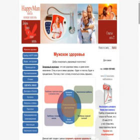Скриншот главной страницы сайта happymans-xxl.ru