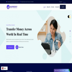 Скриншот главной страницы сайта harmonytrustfinancial.com