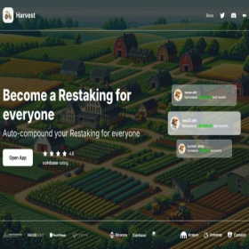 Скриншот главной страницы сайта harvest-fi.com