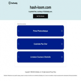 Скриншот главной страницы сайта hash-loom.com