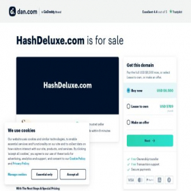 Скриншот главной страницы сайта hashdeluxe.com