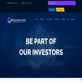 Скриншот главной страницы сайта hashflow-traders.com