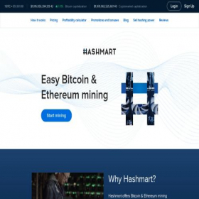 Скриншот главной страницы сайта hashmart.io