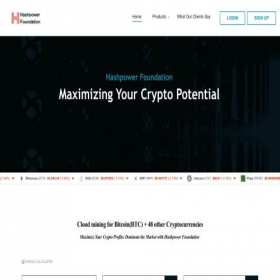 Скриншот главной страницы сайта hashpower-foundation.com