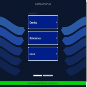 Скриншот главной страницы сайта hashriver.cloud