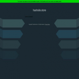 Скриншот главной страницы сайта hashsite.store