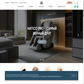 Скриншот главной страницы сайта hatico-pro.ru